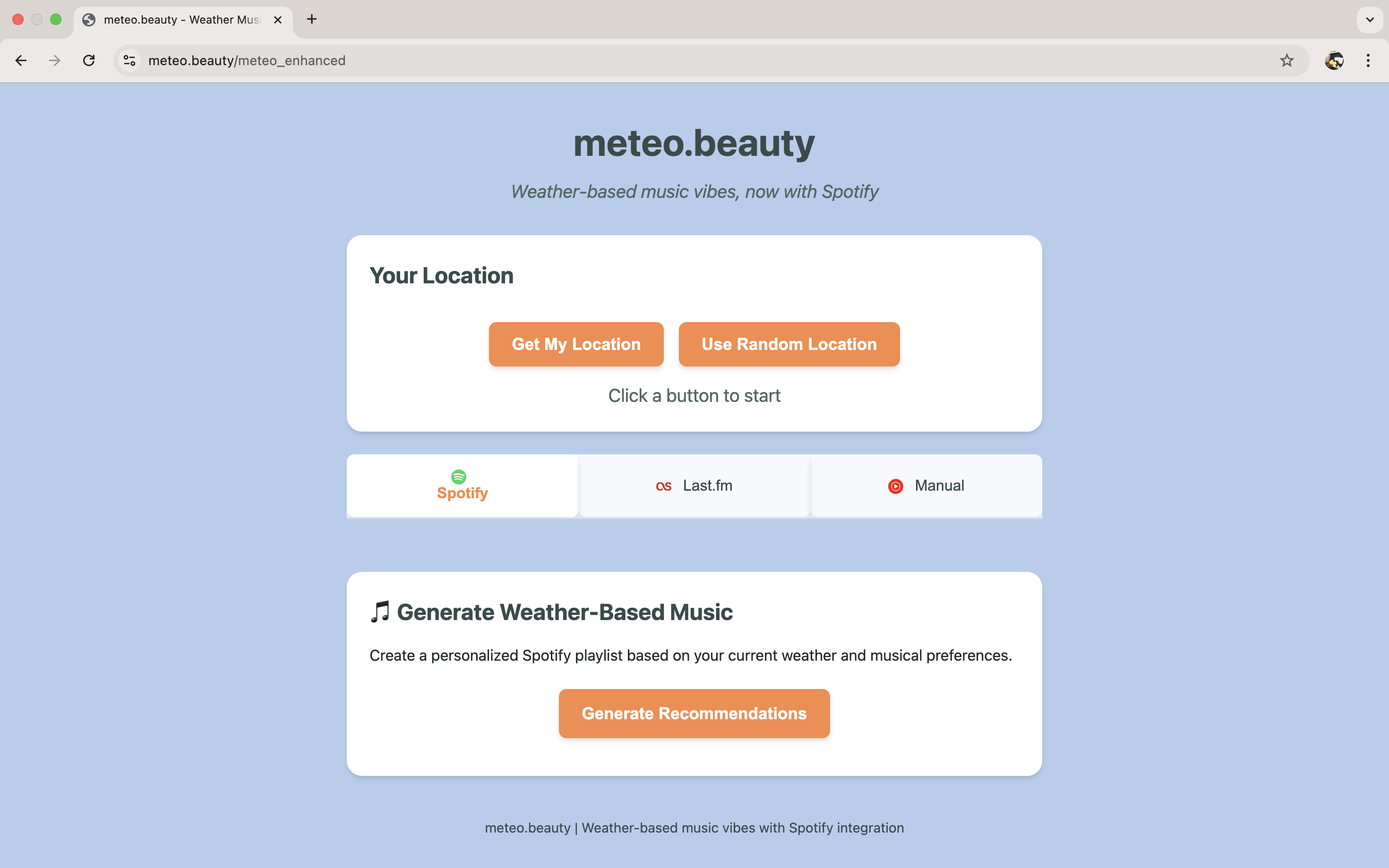 meteo.beauty screenshot